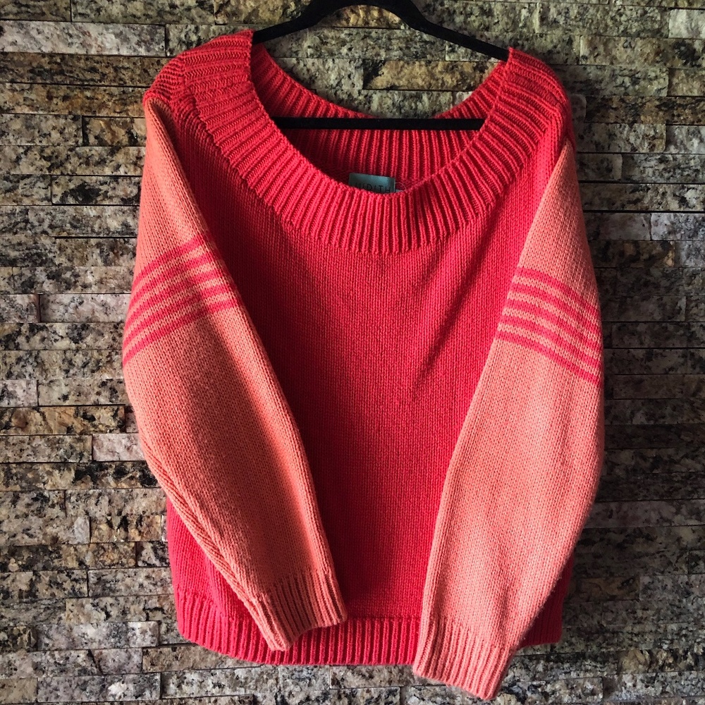 Judith March Pink Stripe Sweater